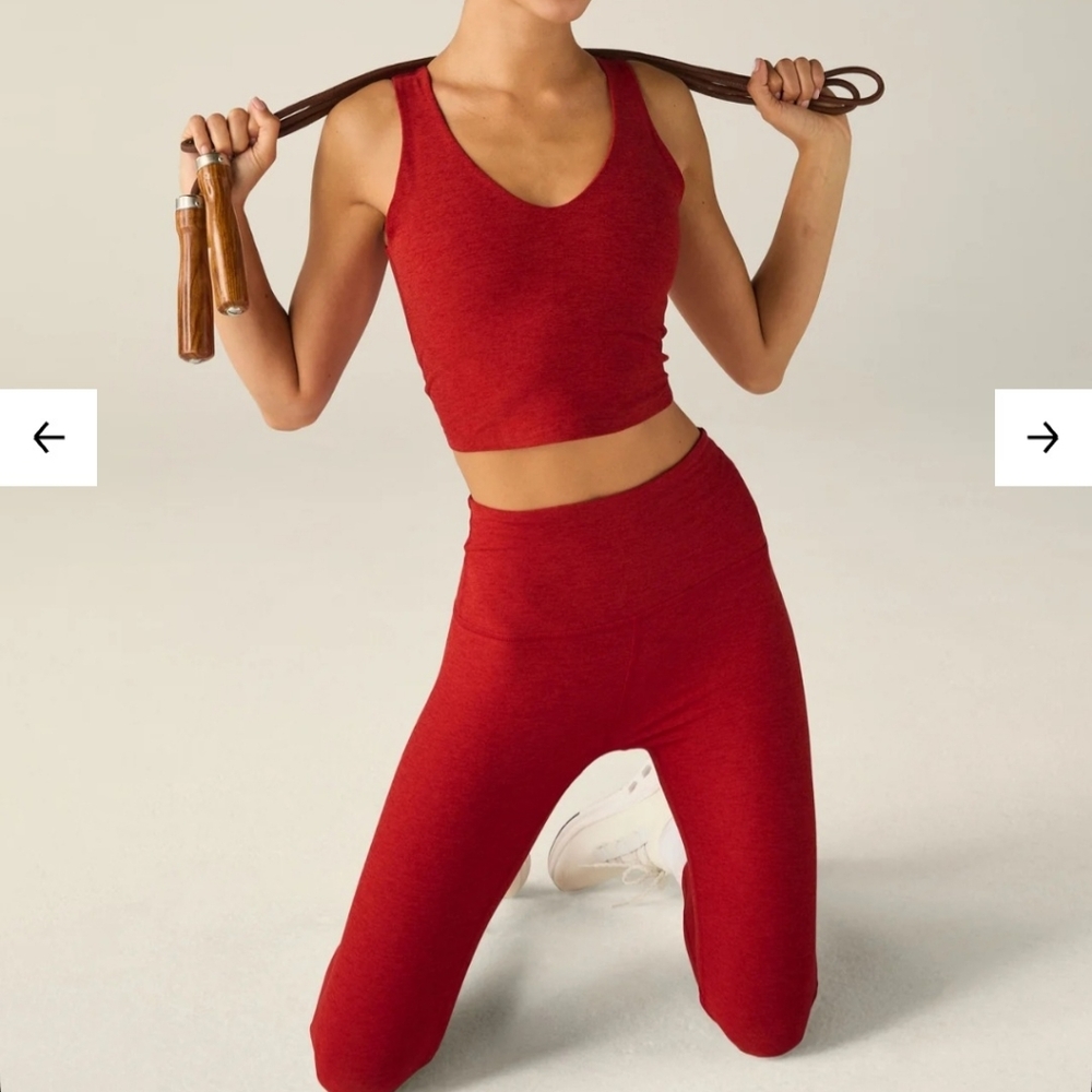 New Beyond Yoga Spacedye Good Day Cropped Tank & Legging set